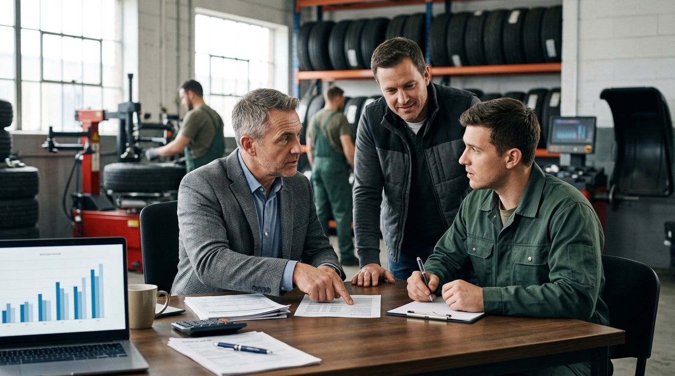 Illustration: Commercial Tire Shop Equipment Financing and Insurance Guide 2026