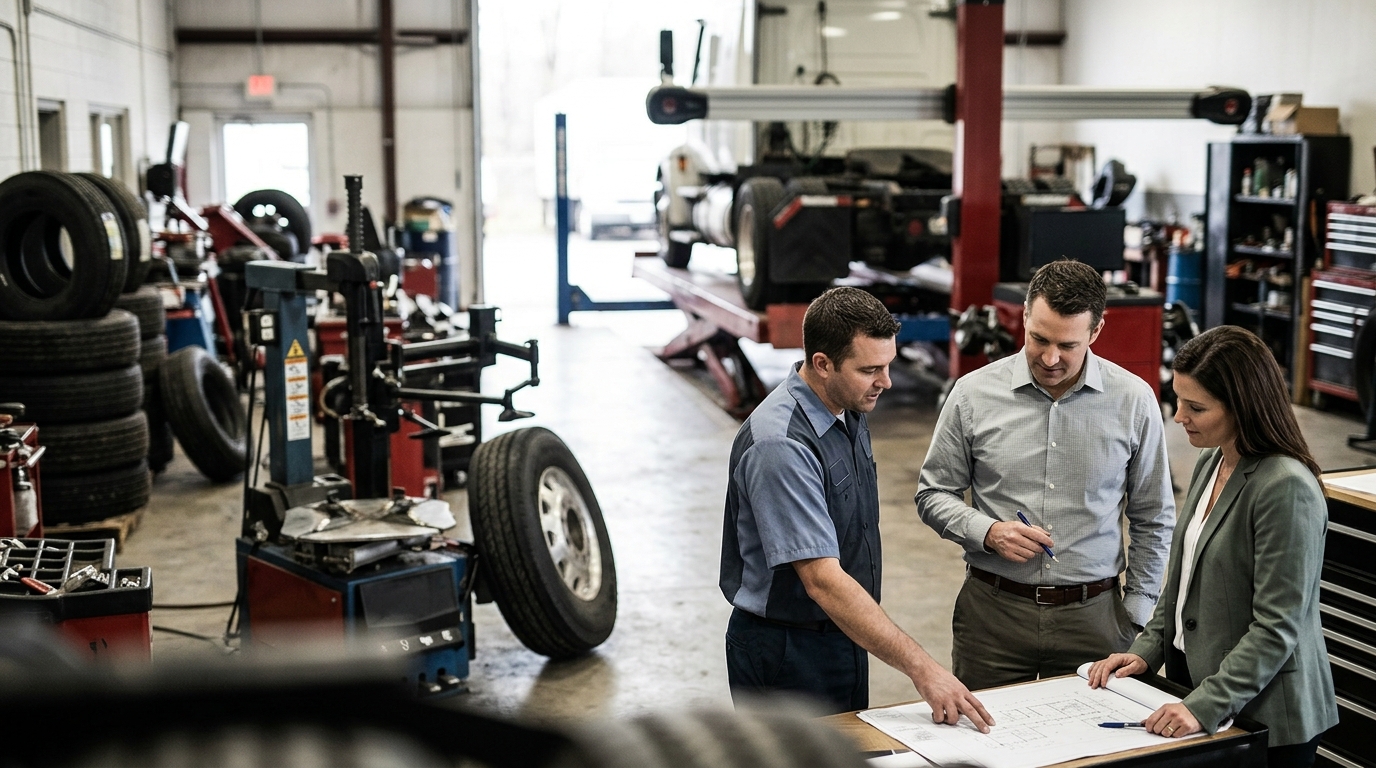 Illustration: Financing Heavy-Duty Tire Changers & Alignment Racks: A 2026 Guide